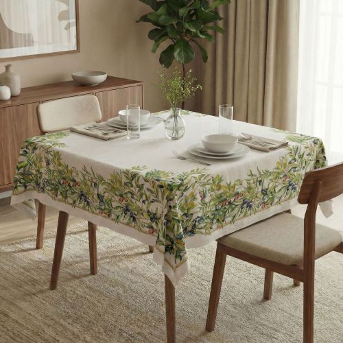 Tovaglia Multicolore Lavabile si 30° Forma Quadrata 150x150 cm, - Pamire