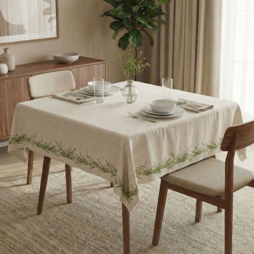 Tovaglia Multicolore Lavabile si 30° Forma Quadrata 150x150 cm, - Papaza