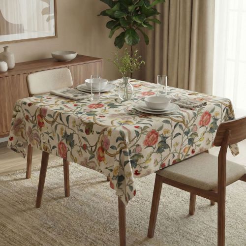 Tovaglia Multicolore Lavabile si 30° Forma Quadrata 150x150 cm, - Parelaha