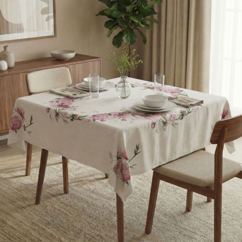 Tovaglia Multicolore Lavabile si 30° Forma Quadrata 150x150 cm, - Parisosi
