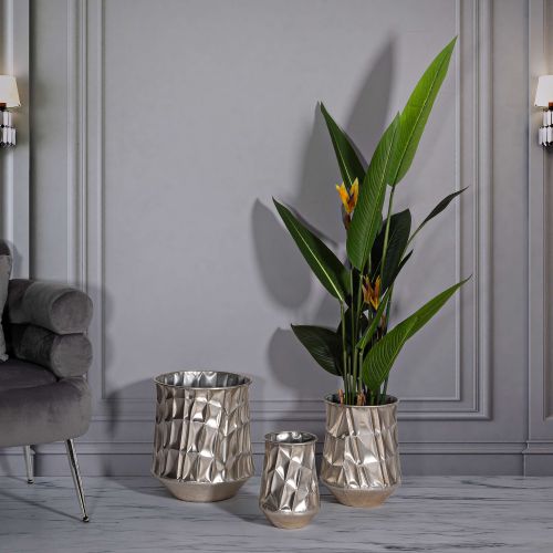 Vaso Argento set 3 Vasi, - Bapara