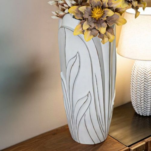 Vaso Brabbia, 31x31 h69 cm, Bianco