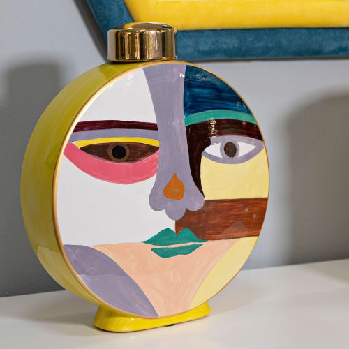 Vaso Multicolore Disegno Moderno Diametro 5 cm, - Basemo