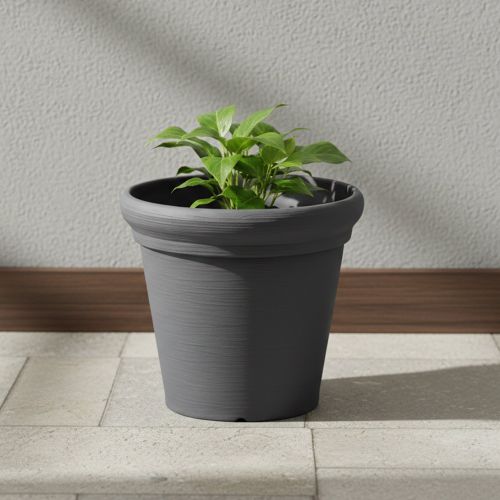 Vaso- Nero Antracite, Made in Italy - Lou