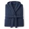 Accappatoio blu 100% cotone Con cappuccio, Taglia XXL - Satina Luxury