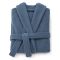 Accappatoio blu Fiordaliso 100% cotone Con cappuccio , Taglia L - Satotite Luxury