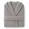Accappatoio Grigio 100% cotone Con cappuccio, Taglia XXL - Satina Luxury