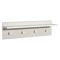 Appendiabiti Bianco 4 Ganci Installazione a Muro, - Mozzo