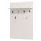 Appendiabiti Bianco Nero set Fissaggio a Muro Incluso 6 Ganci 115h cm, Installazione a Muro - Navelli