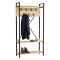 Appendiabiti Marrone Antracite Nero 7 Ganci Installazione a Terra 180h cm, Colore Struttura Nero - Celiera