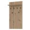Appendiabiti Marrone Rovere Nodi Nero set Fissaggio a Muro Incluso 6 Ganci 115h cm, Installazione a Muro - Gonars