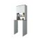 Armadio bianco e noce multiuso 65x183h cm - Fiamma