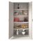 Armadio cemento e bianco 2 ante 90x195h cm - Aliosha