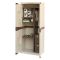 Armadio da esterno 2 ante beige e marrone 70x178h cm - Ipno