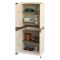 Armadio da esterno 2 ante beige e marrone 70x179h cm - Adenina