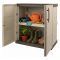 Armadio da esterno 2 ante beige e marrone 70x85h cm - Acira