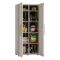 Armadio da Esterno Marrone Sabbia 8 Ripiani 2 Ante 80x45x180h cm, Impermeabile Made in Italy - Melville
