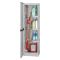Armadio da Esterno Portascope Impermeabile 50x39x172h cm Grigio Chiaro in Resina Antiurto con 3 Ripiani Made in Italy – Achae