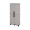 Armadio esterno 2 ante grigio chiaro e nero 68x169h cm - Askan