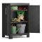 Armadio giardino 2 ante nero 65x97h cm - Terrebonne