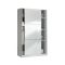 Armadio Guardaroba 2 Ante Scorrevoli 120x50x200h cm Bianco lucido Salvaspazio in Legno con Appendiabiti e 4 Ripiani Regolabili – Adrenalin