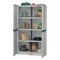 Armadio in plastica 2 ante grigio chiaro 100x172h cm - Allain
