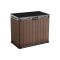 Armadio in plastica 2 ante marrone 140x120h cm - Napanee