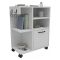 Armadio Multiuso 1 Anta Bianco 5 Ripiani Un'anta 81x60h cm, 5 Vani - Fornelli