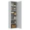 Armadio Multiuso 1 Anta Bianco Battente 5 Ripiani Un'anta 50x185h cm, 6 Vani - Lerosota