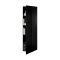 Armadio Multiuso 1 Anta Nero 4 Ripiani Apertura Battente 45x199h cm, Un'anta - Treville