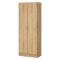 Armadio Multiuso 2 Ante Marrone Rovere 3 Ripiani 2 Ante 70x181h cm, 5 Vani - Soresina