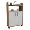 Armadio Multiuso 2 Ante Marrone Rovere 4 Ripiani 2 Ante 60x97h cm, 3 Vani - Marzi