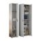Armadio Multiuso Grande Bianco Modulabile 9 Ripiani 100x190h cm, 3 Ante - Casciano
