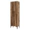 Armadio Multiuso Grande Marrone Noce 6 Ripiani 4 Ante 60x200h cm, 6 Vani - Laino