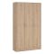 Armadio Multiuso Grande Marrone Rovere 4 Ripiani Apertura Battente 104x181h cm, 6 Vani - Vado