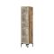 Armadio noce e bianco 1 anta 47x201h cm - Giusta