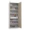 Armadio rovere e bianco con cassetto 72x195h cm - Angy