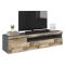 Base TV acero e ardesia 150x40x37h cm - Aquilo