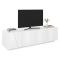 Base TV bianco lucido 162x44x46h cm 4 ante e 1 cassetto - Acix