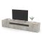Base TV cemento 200x40x37h cm 3 ante in legno - Amore