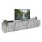 Base TV cemento 244x44x46h cm 6 ante e 1 cassetto - Aemilor