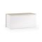 Baule cassapanca in legno 90x45x45h cm bianco e rovere - Ayusnay