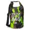 Borsa Impermeabile Verde Mimetica Capacità 10 lt Sfumatura Colore Struttura Mimetica - Senine