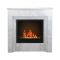 Camino a Bioetanolo Bianco Marmo Capacità 1.8 lt Superficie Riscaldabile 30 m2 96x35x96h cm, Potenza (kw) 3.4 Made in Italy - Kinsasa