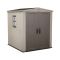 Casetta da Giardino Beige Nero Resistente Agli Agenti Atmosferici Presenza Finestre 178x196x208h cm, Tetto a due Falde - Tuskegee