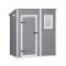 Casetta da Giardino Grigio Bianco Resistente Agli Agenti Atmosferici Presenza Finestre 184x111x201h cm, Tetto a due Falde - Tiffin