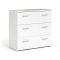 Cassettiera 3 cassetti bianca 74x69h cm - Adal