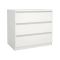 Cassettiera 3 cassetti bianca 77x70h cm - Artic