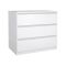 Cassettiera 3 cassetti bianca lucida 77x68h cm - Kajiki