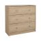 Cassettiera 3 cassetti rovere 72x68h cm - Alert